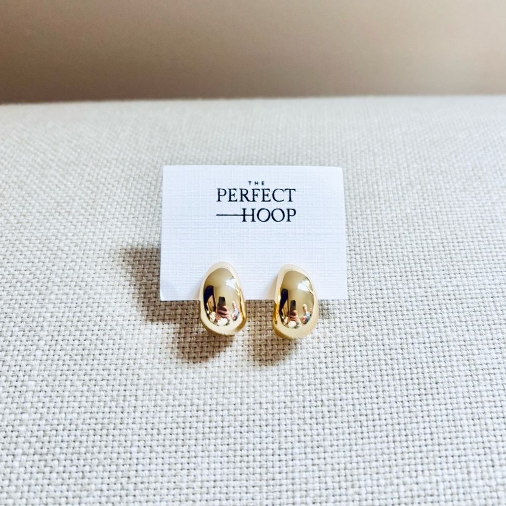 The Amadora Gold Hoop from The Perfect Hoop